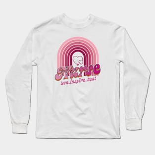 Nurse rainbow Long Sleeve T-Shirt